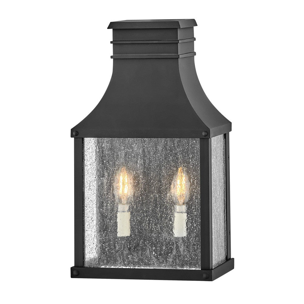 Beacon Hill Outdoor Wall Light in Museum Black by Hinkley