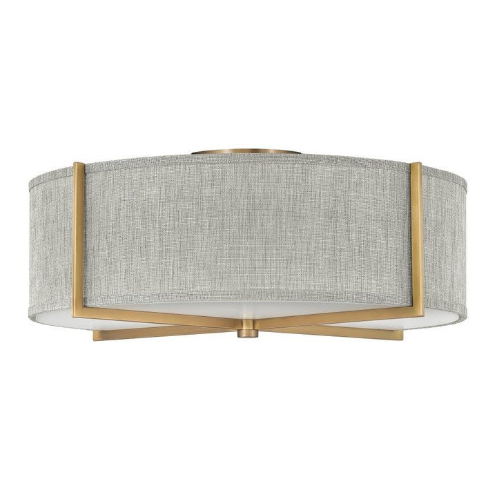Axis Heathered Gray Semi-Flush Mount