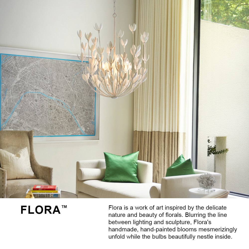 Flora Medium Convertible Semi-Flush Mount