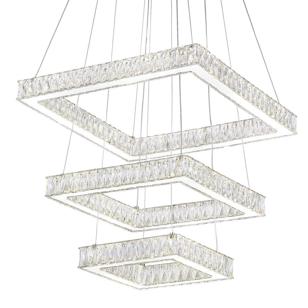 Florence - LED Chandelier with Crystals