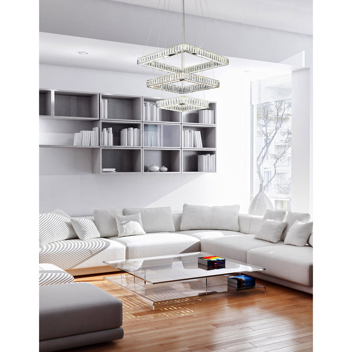Florence - LED Chandelier with Crystals