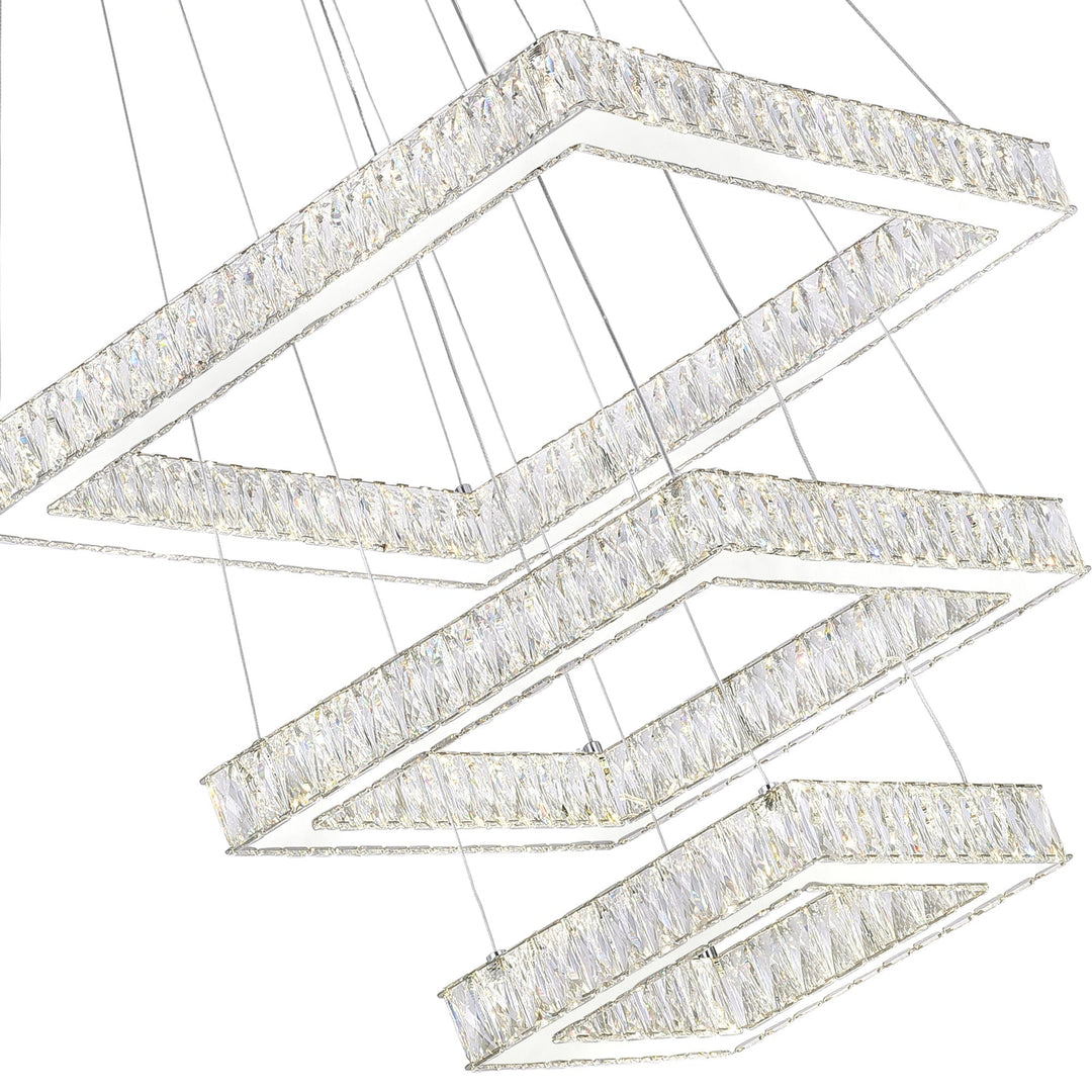 Florence - LED Chandelier with Crystals