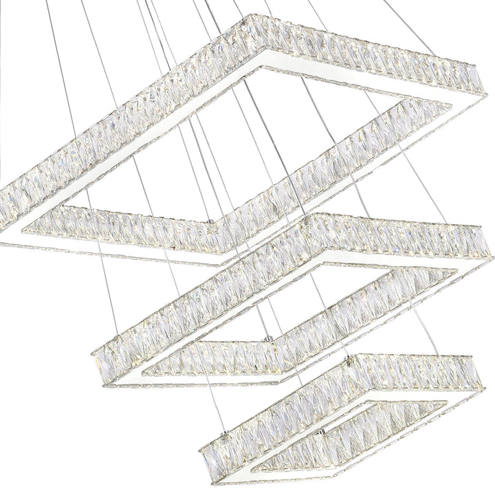 Florence - LED Chandelier with Crystals