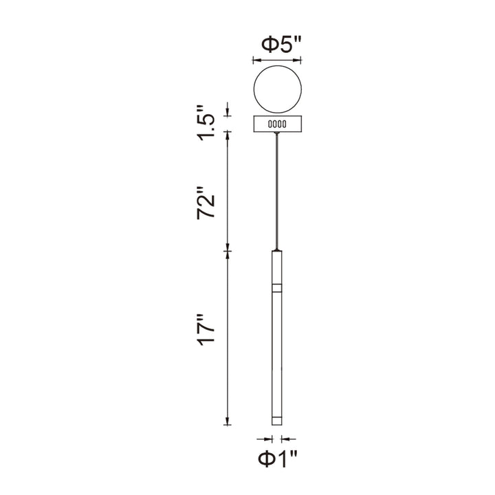 Flute - LED Pendant