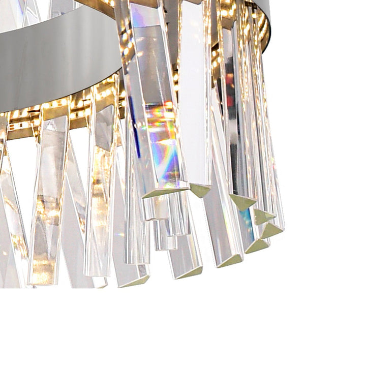 Glace - LED Chandelier with Crystals
