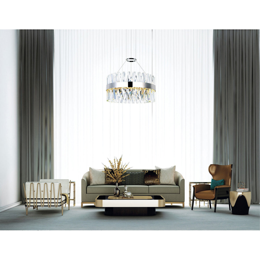 Glace - LED Chandelier with Crystals