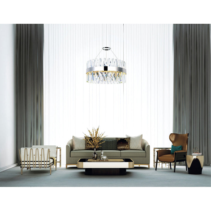 Glace - LED Chandelier with Crystals