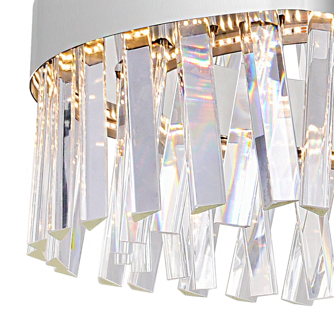 Glace - LED Chandelier with Crystals