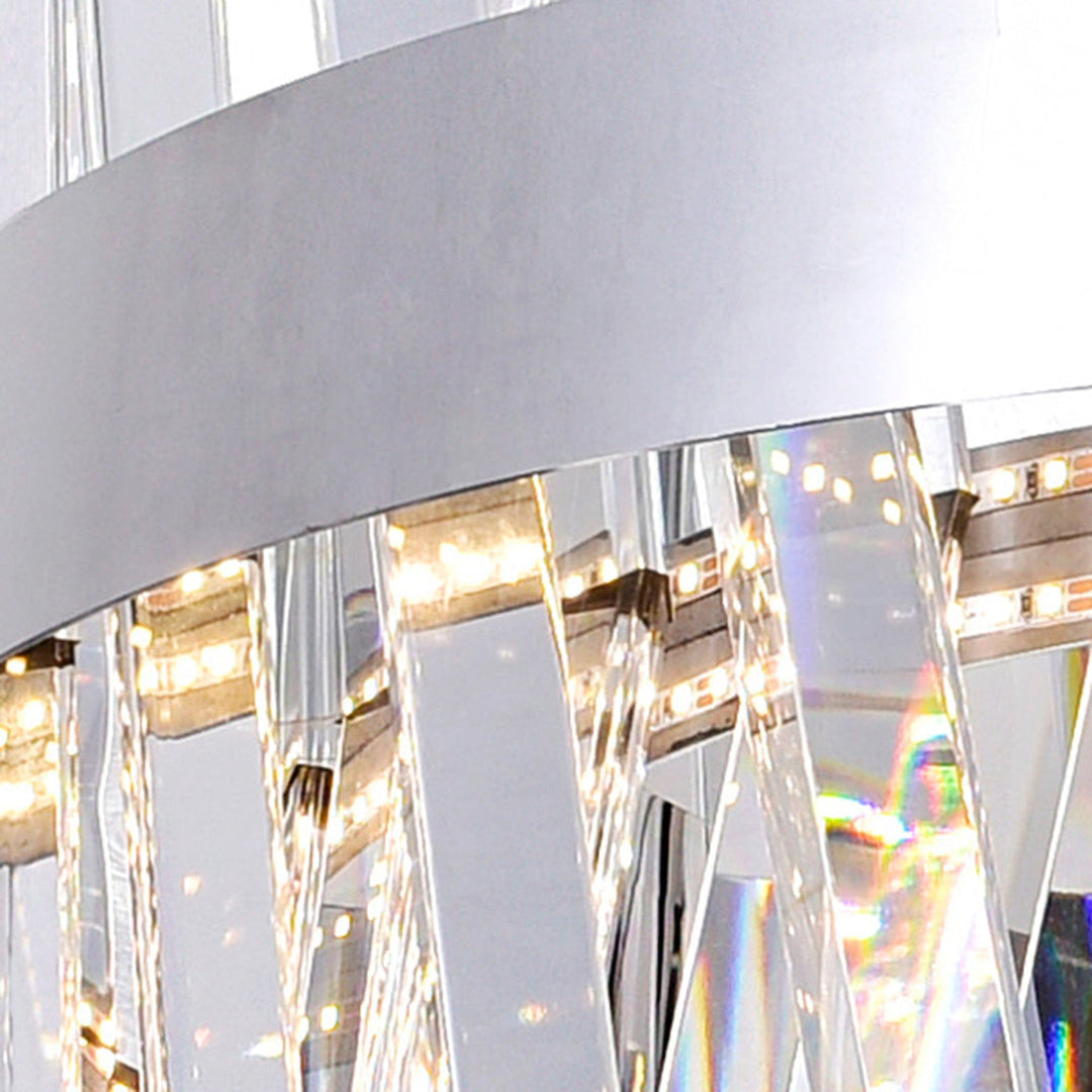 Glace - LED Chandelier with Crystals