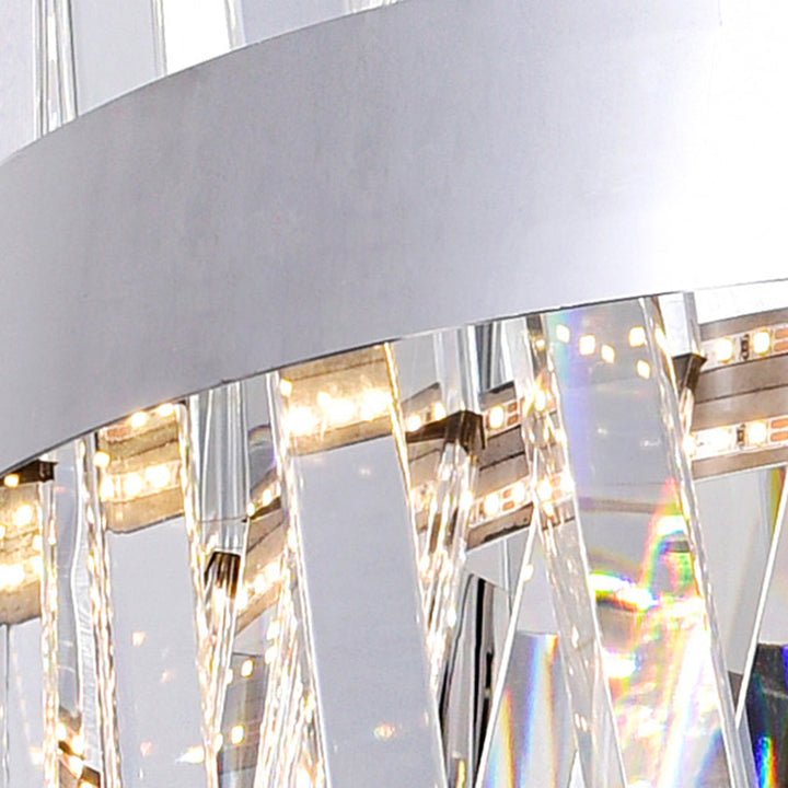 Glace - LED Chandelier with Crystals