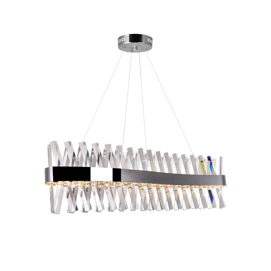 Glace - LED Chandelier with Crystals