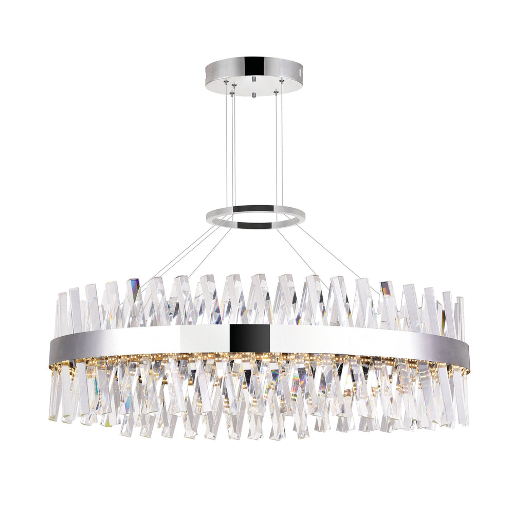 Glace - LED Chandelier with Crystals