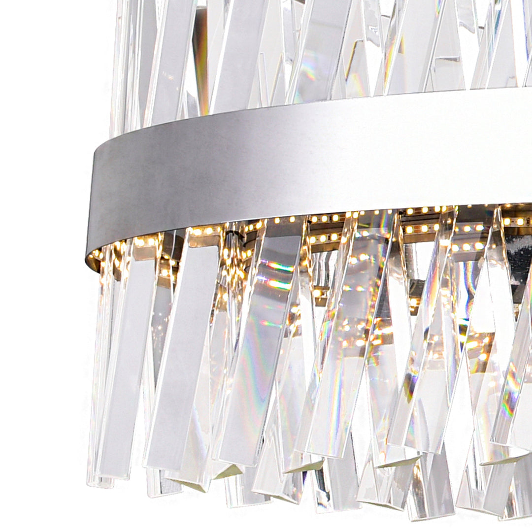Glace - LED Chandelier with Crystals