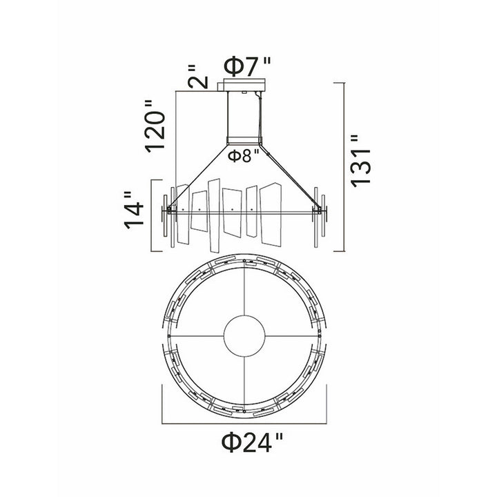 Guadiana - LED Chandelier