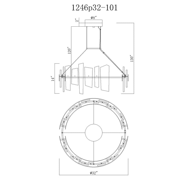 Guadiana - LED Chandelier