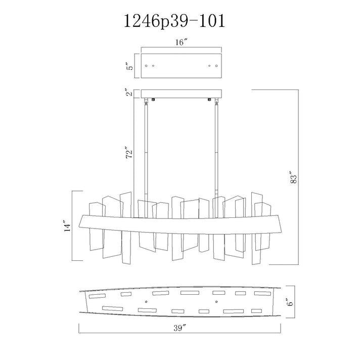 Guadiana - LED Chandelier