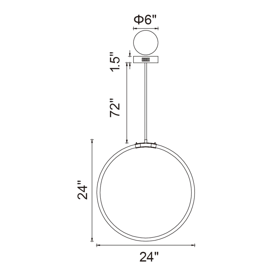Hoops - LED Chandelier