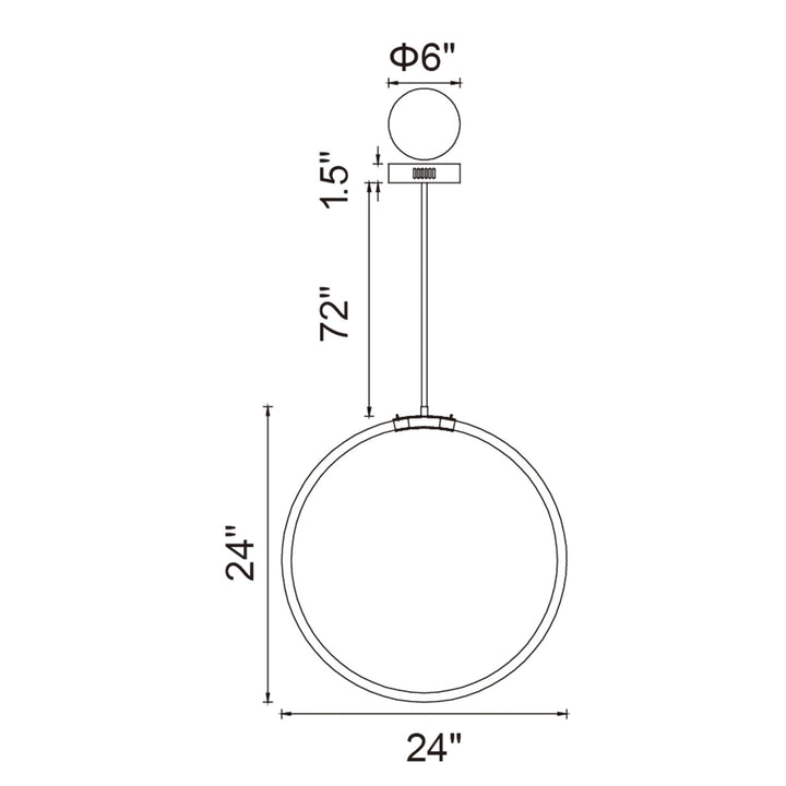 Hoops - LED Chandelier