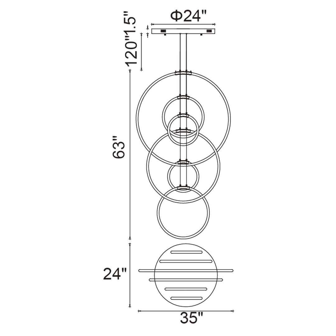Hoops - LED Chandelier