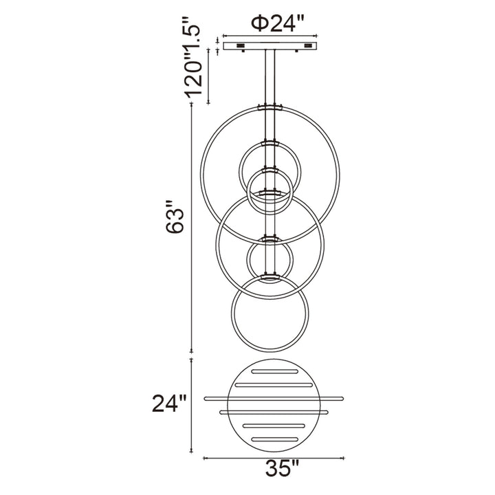 Hoops - LED Chandelier