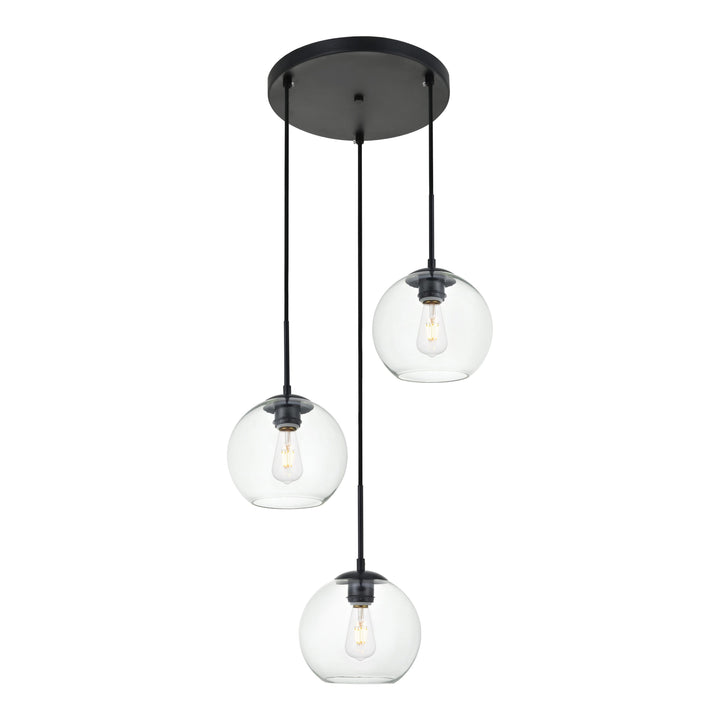 Baxter Pendant in Black by Living District