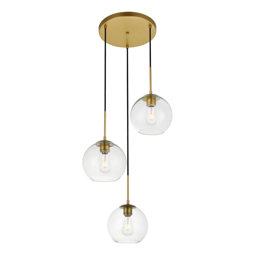 Baxter Pendant in Brass by Living District