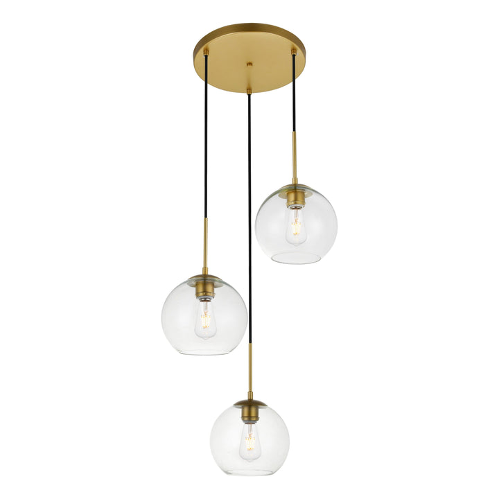 Baxter Pendant in Brass by Living District