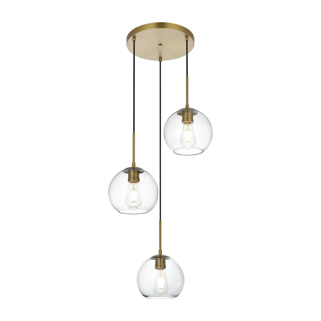 Baxter Pendant in Satin Gold by Living District