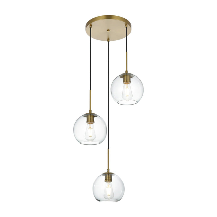 Baxter Pendant in Satin Gold by Living District