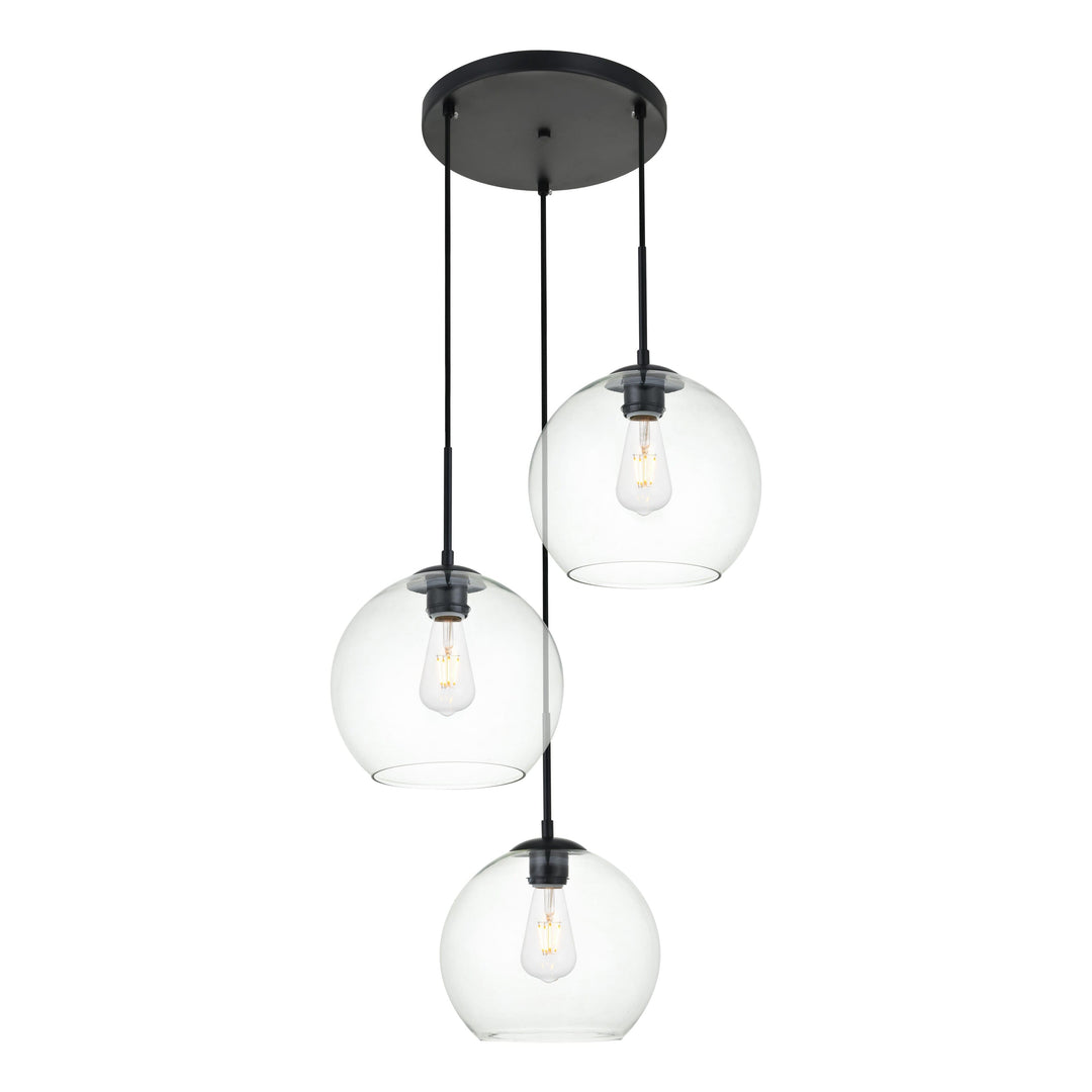 Baxter Pendant in Black by Living District