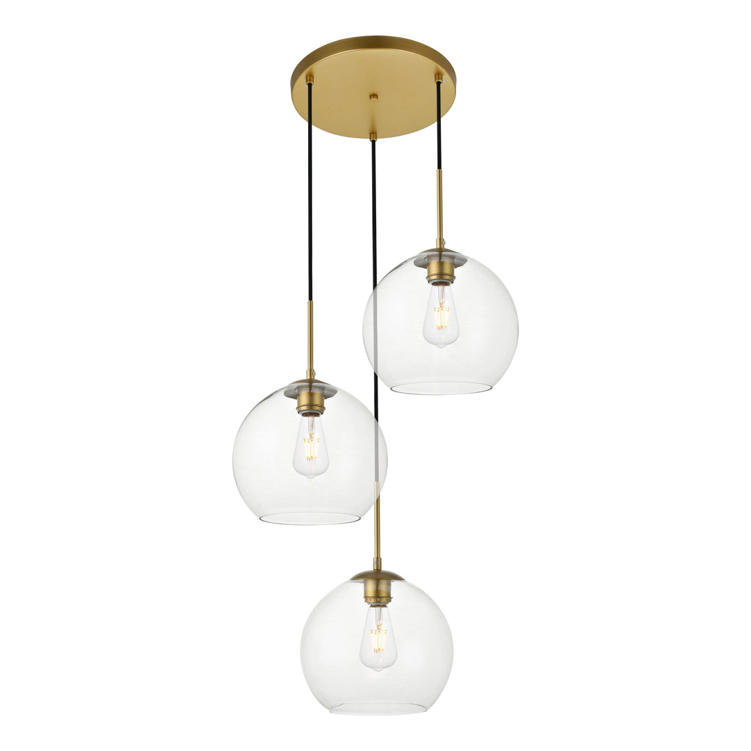 Baxter Pendant in Brass by Living District