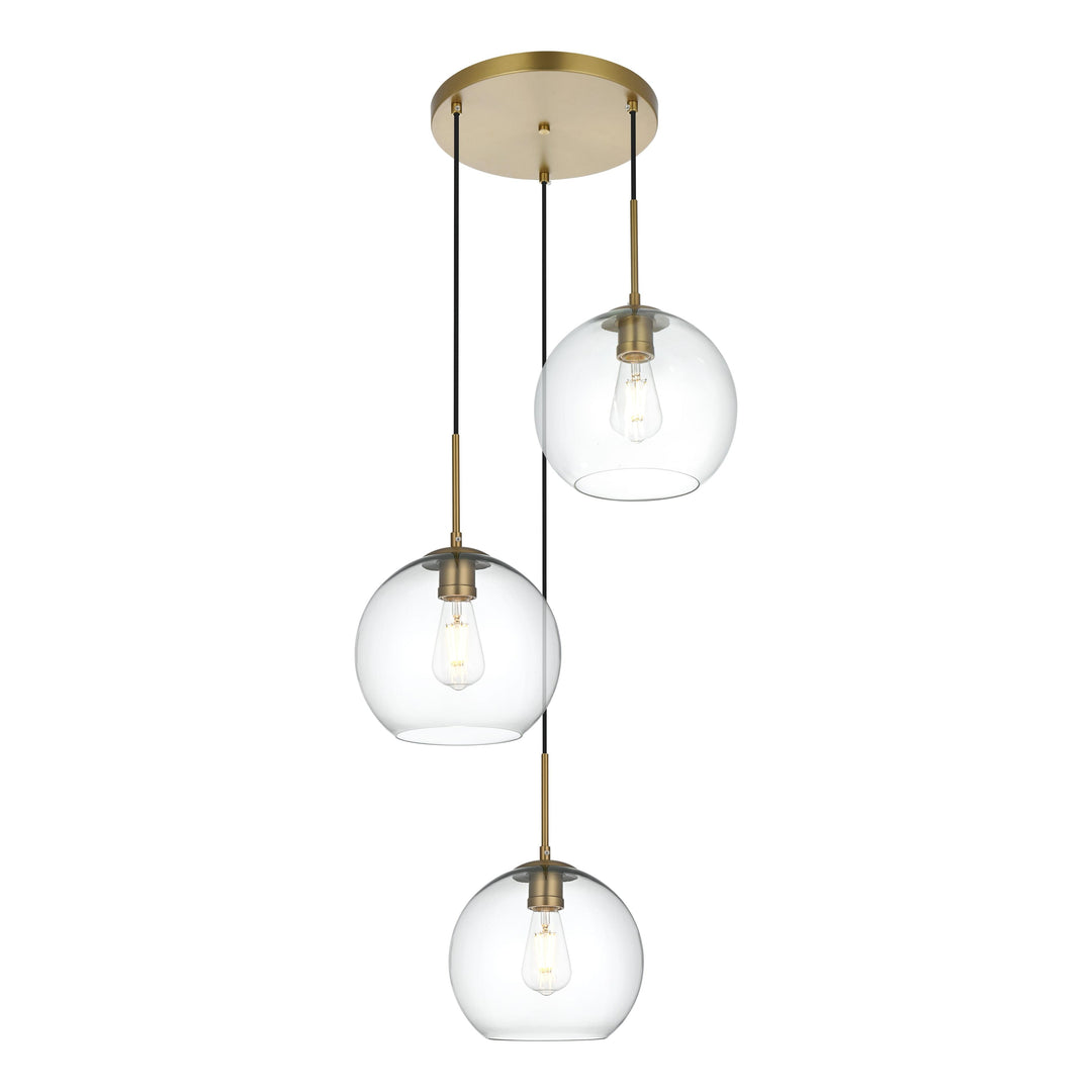 Baxter Pendant in Satin Gold by Living District