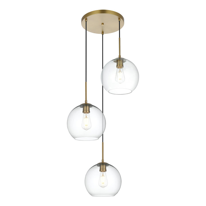 Baxter Pendant in Satin Gold by Living District