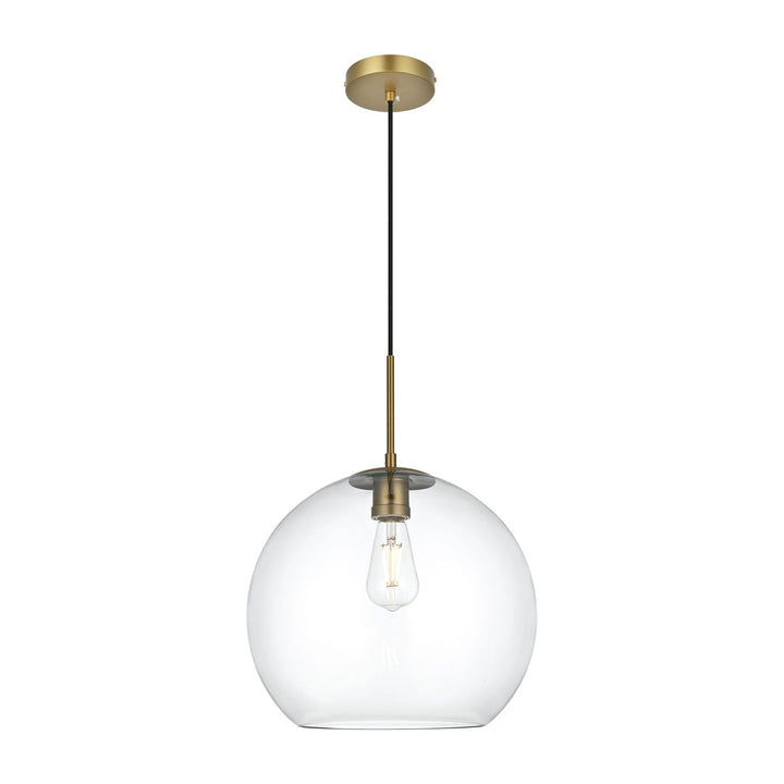 Baxter Pendant in Satin Gold by Living District