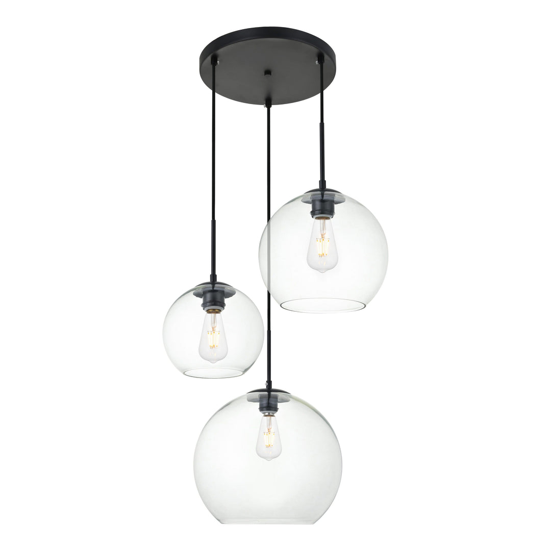 Baxter Pendant in Black by Living District