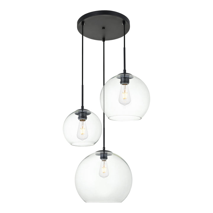 Baxter Pendant in Black by Living District