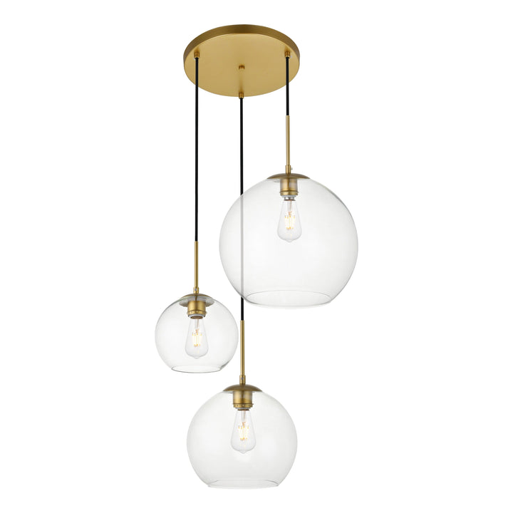 Baxter Pendant in Brass by Living District