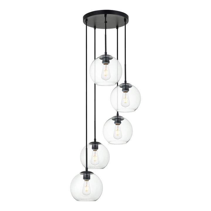 Baxter Pendant in Black by Living District