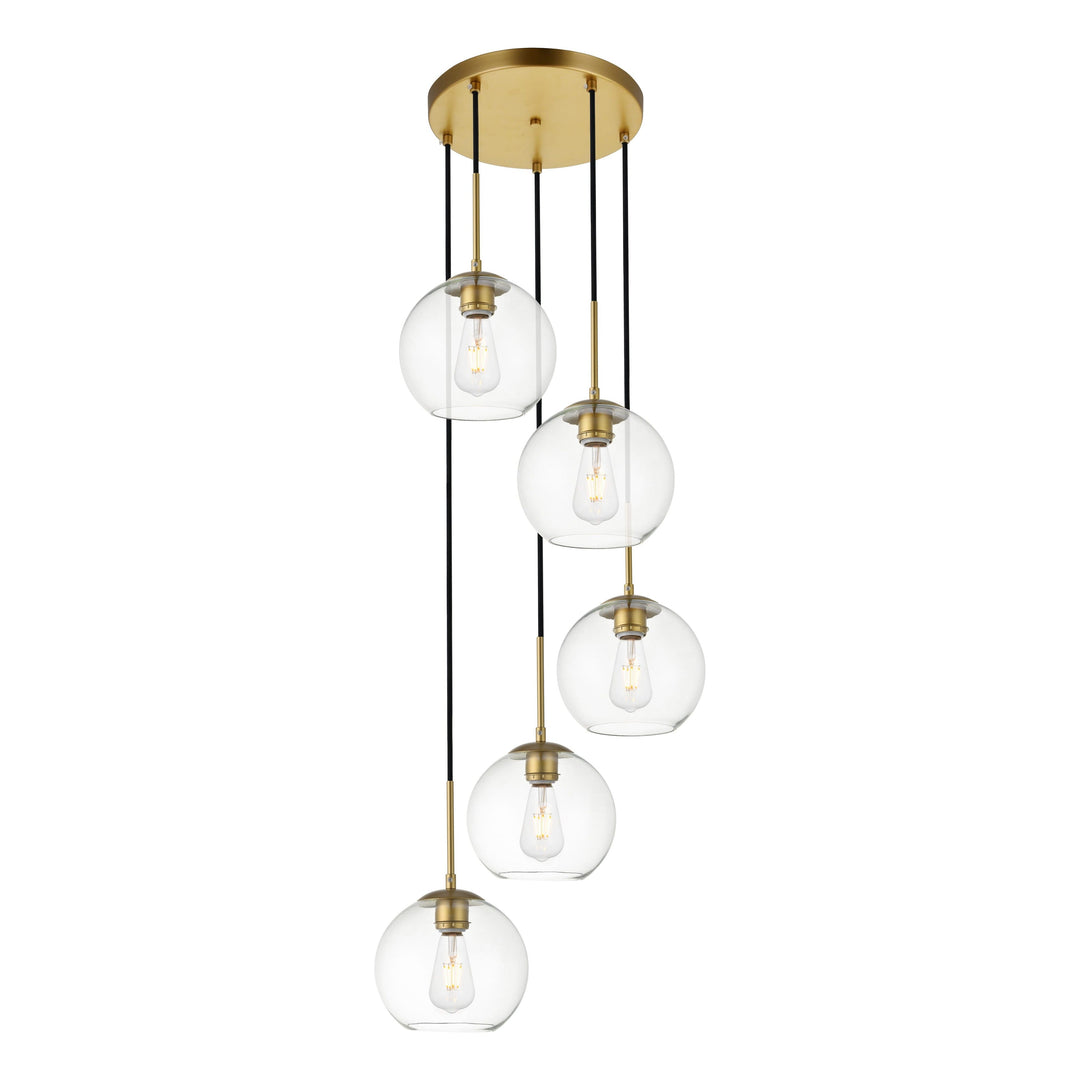 Baxter Pendant in Brass by Living District