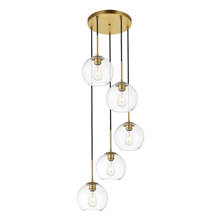 Baxter Pendant in Brass by Living District