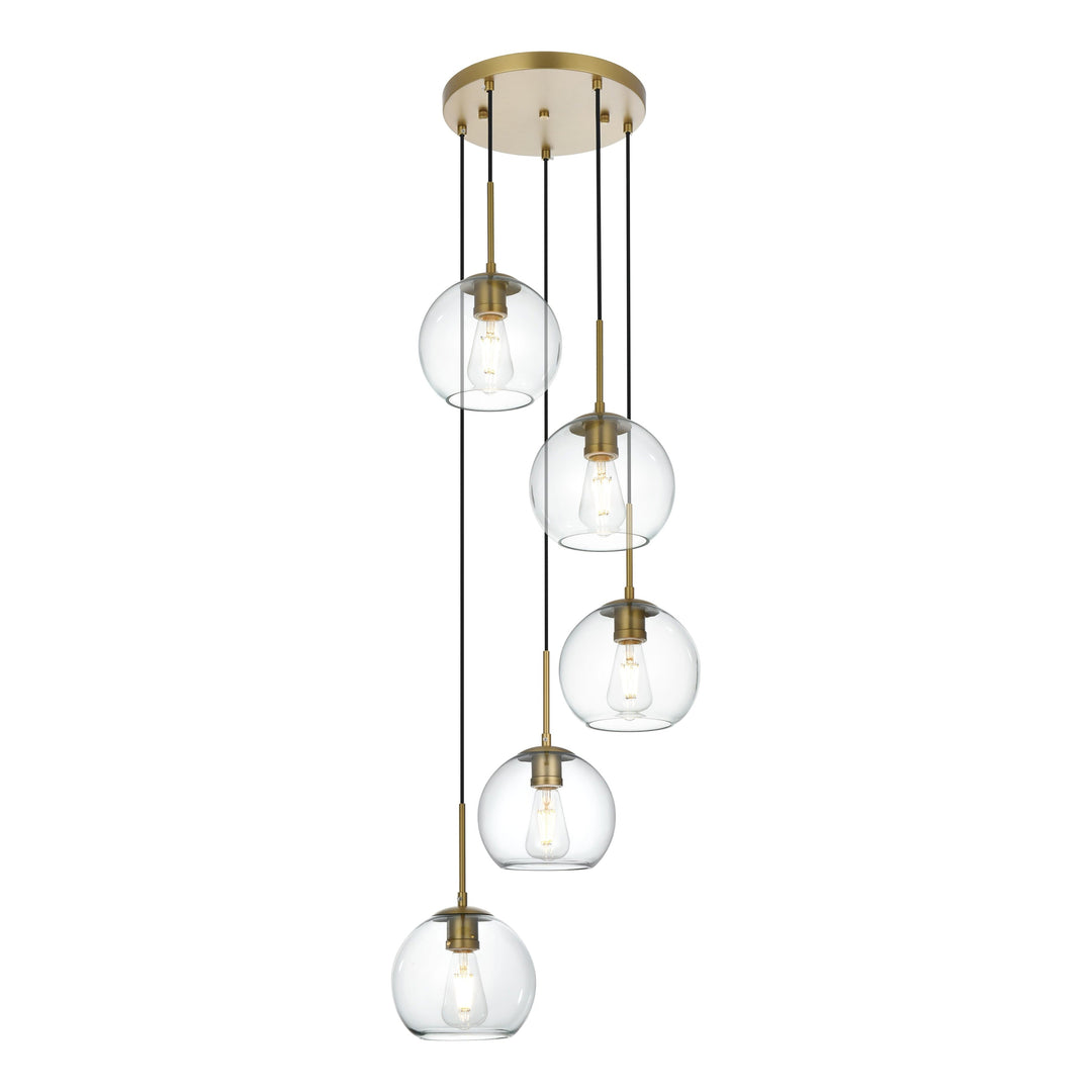 Baxter Pendant in Satin Gold by Living District
