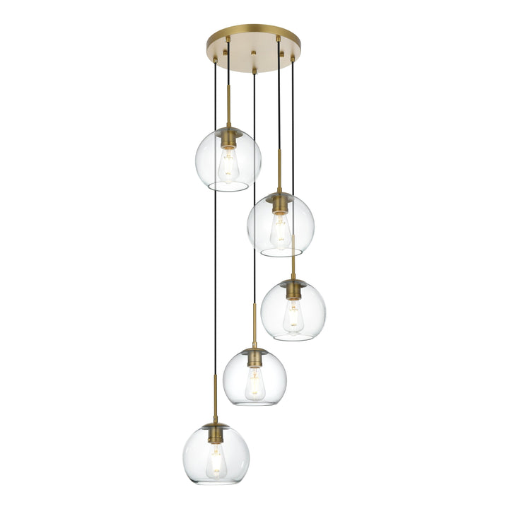 Baxter Pendant in Satin Gold by Living District