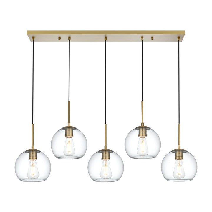 Baxter Pendant in Satin Gold by Living District