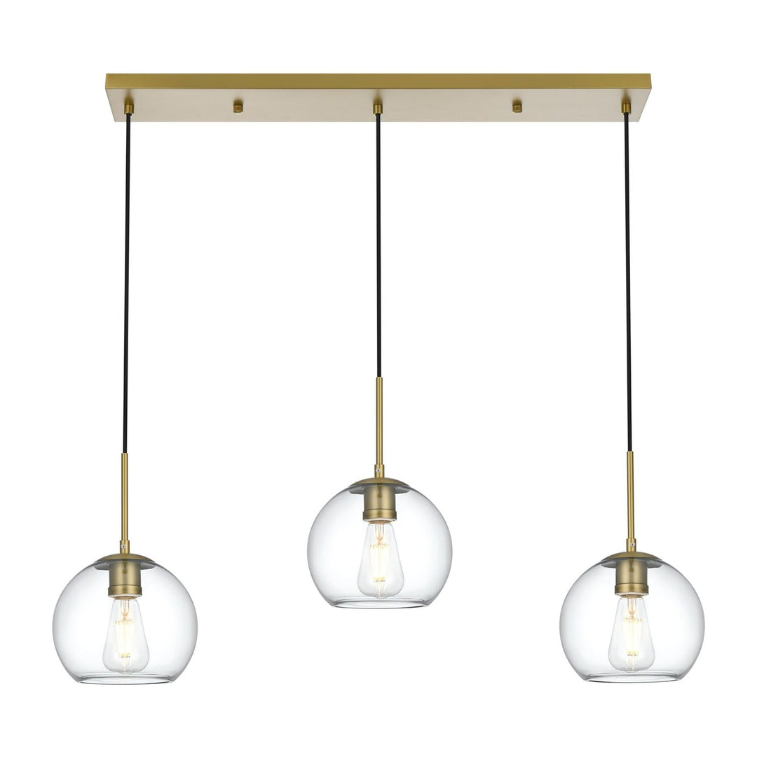 Baxter Pendant in Satin Gold by Living District