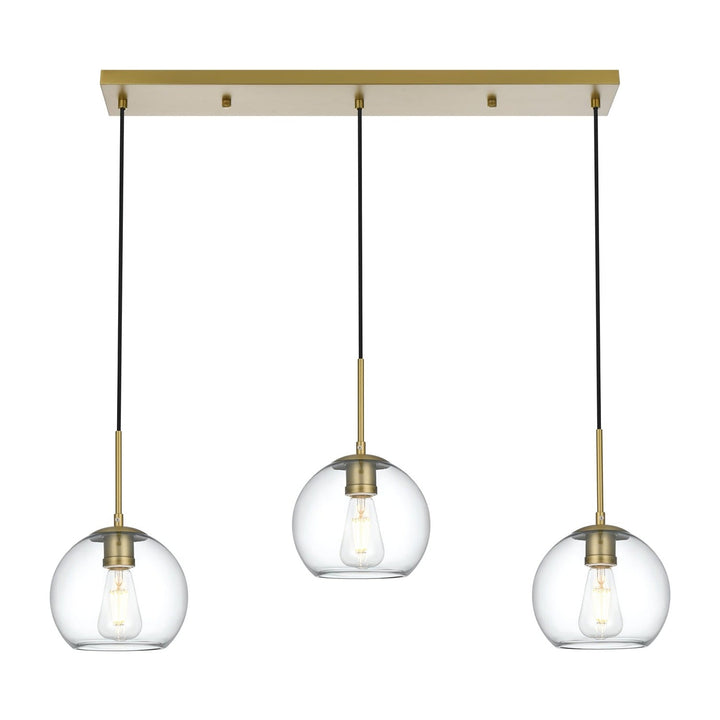 Baxter Pendant in Satin Gold by Living District