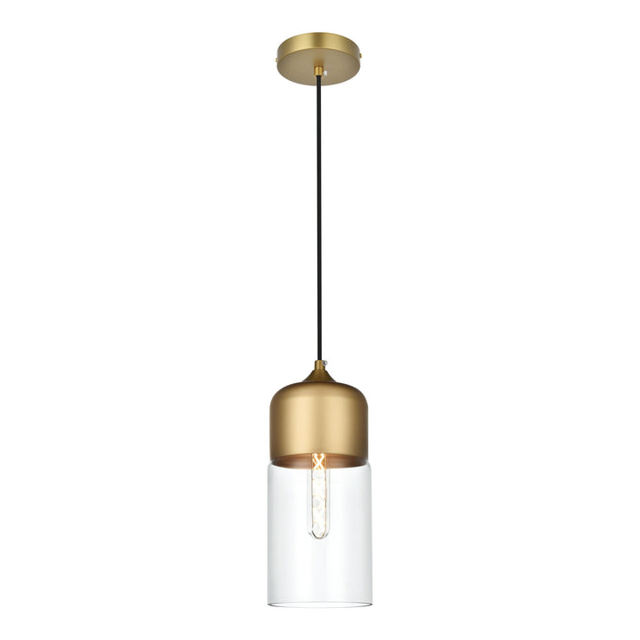 Ashwell Pendant in Satin Gold by Living District