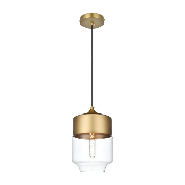 Ashwell Pendant in Satin Gold by Living District