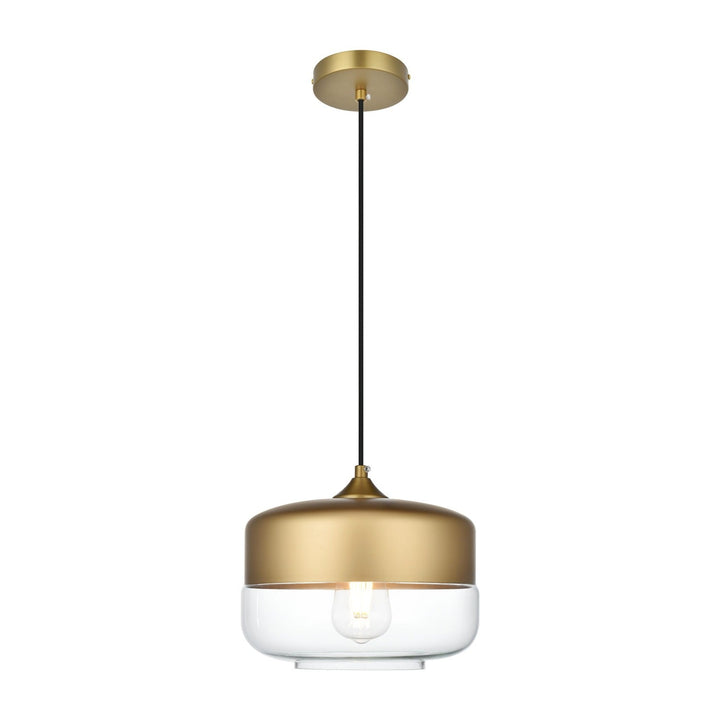 Ashwell Pendant in Satin Gold by Living District