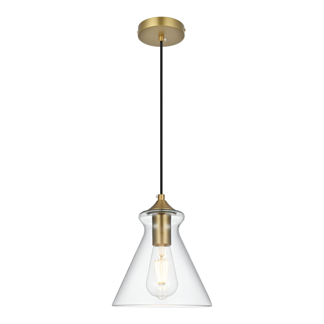Destry Pendant in Satin Gold by Living District