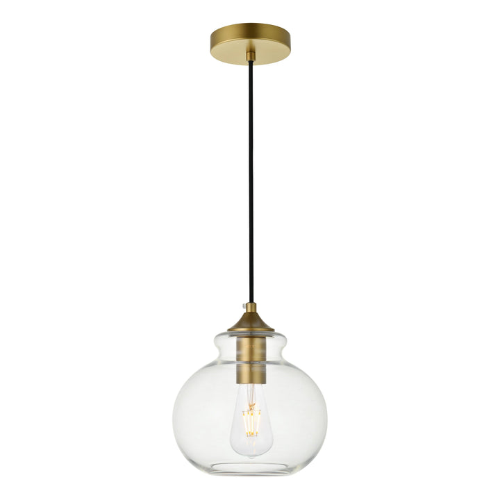 Destry Pendant in Brass by Living District